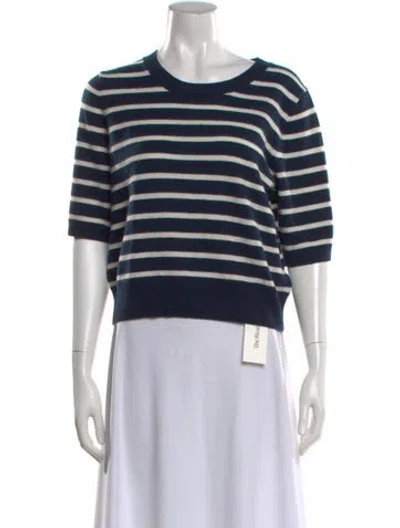 Pre-owned Veronica Beard Cashmere Striped Sweater In Blue