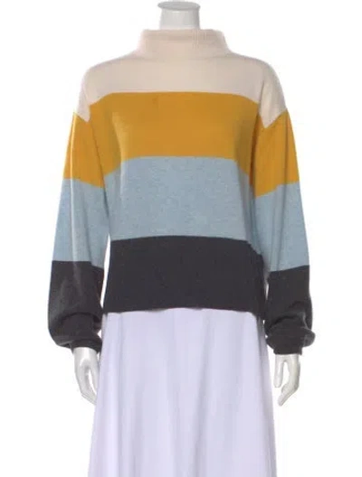 Pre-owned Veronica Beard Cashmere Striped Sweater In Multi