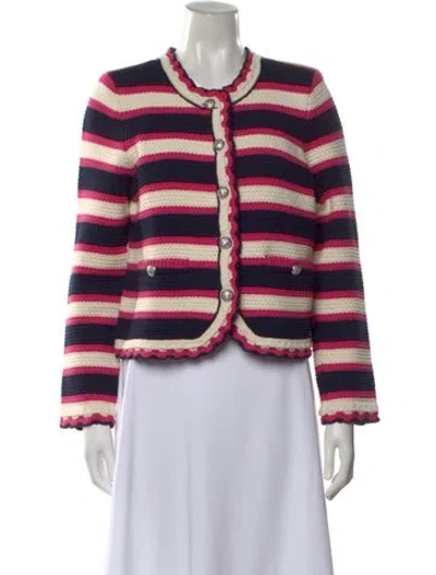 Pre-owned Veronica Beard Cashmere Striped Sweater In Multi