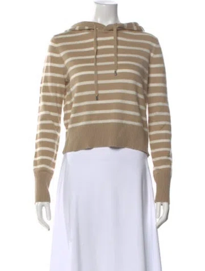 Pre-owned Veronica Beard Cashmere Striped Sweater In Neutral