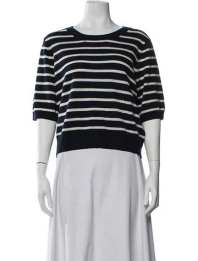 Pre-owned Veronica Beard Cashmere Striped Top In Multi