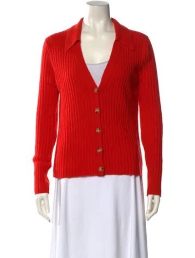 Pre-owned Veronica Beard Cashmere Sweater In Orange