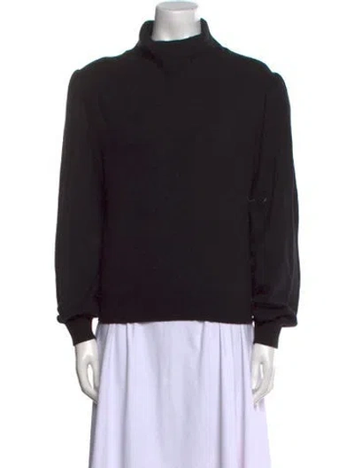 Pre-owned Veronica Beard Cashmere Turtleneck Sweater In Black
