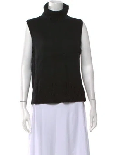 Pre-owned Veronica Beard Cashmere Turtleneck Sweater In Black