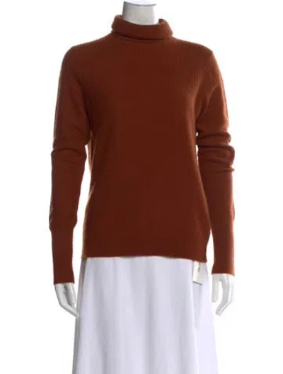 Pre-owned Veronica Beard Cashmere Turtleneck Sweater In Neutrals