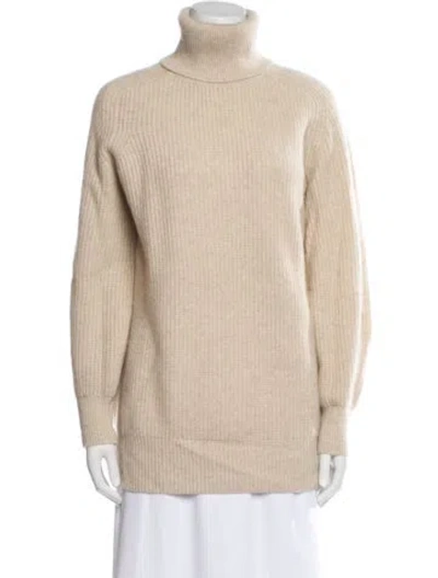 Pre-owned Veronica Beard Cashmere Turtleneck Sweater In Pink