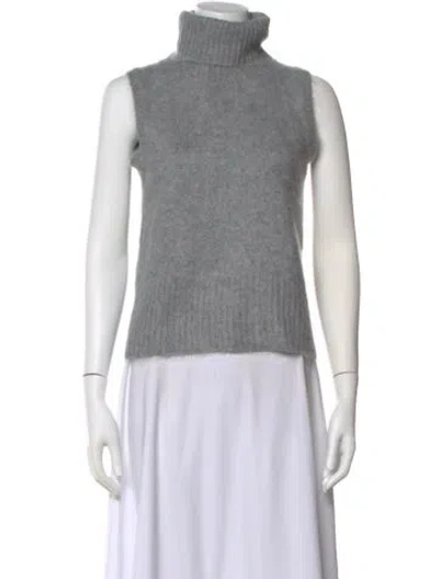 Pre-owned Veronica Beard Cashmere Turtleneck Sweater W/ Tags In Gray