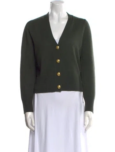 Pre-owned Veronica Beard Cashmere V-neck Sweater In Black