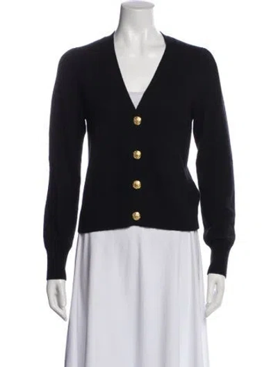 Pre-owned Veronica Beard Cashmere V-neck Sweater In Blue