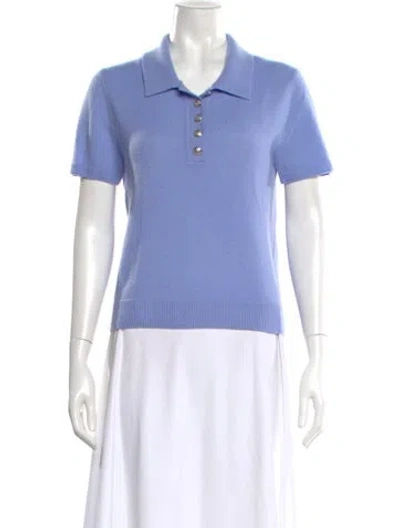 Pre-owned Veronica Beard Cashmere V-neck Sweater In Blue