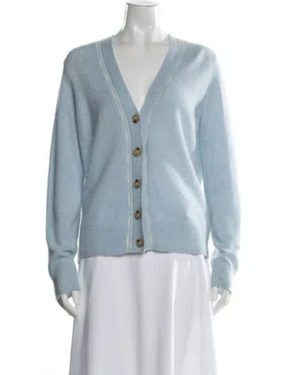 Pre-owned Veronica Beard Cashmere V-neck Sweater In Blue