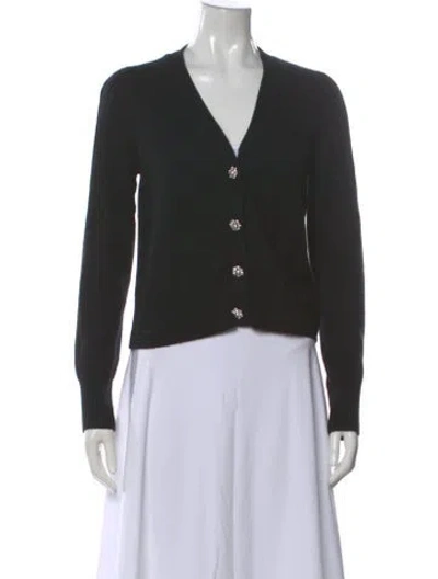 Pre-owned Veronica Beard Cashmere V-neck Sweater In Gray