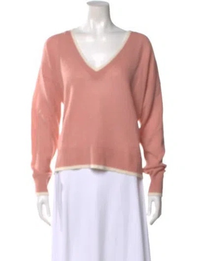 Pre-owned Veronica Beard Cashmere V-neck Sweater In Multi