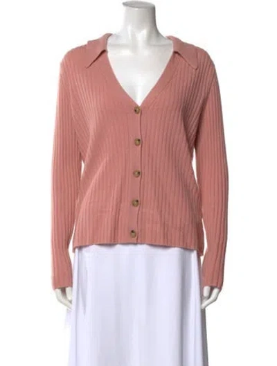 Pre-owned Veronica Beard Cashmere V-neck Sweater In Pink