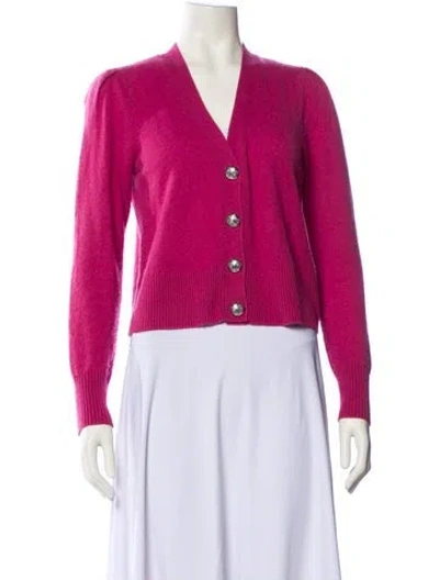 Pre-owned Veronica Beard Cashmere V-neck Sweater In Pink