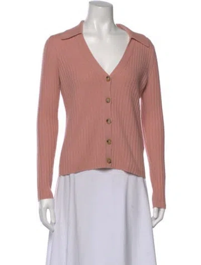Pre-owned Veronica Beard Cashmere V-neck Sweater In Pink
