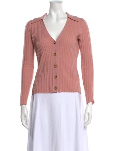 Pre-owned Veronica Beard Cashmere V-neck Sweater In Pink