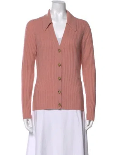 Pre-owned Veronica Beard Cashmere V-neck Sweater In Pink