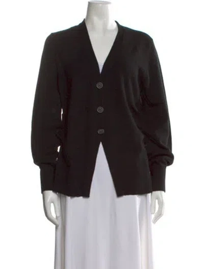 Pre-owned Veronica Beard Cashmere V-neck Sweater W/ Tags In Black