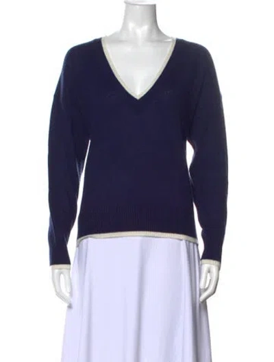 Pre-owned Veronica Beard Cashmere V-neck Sweater W/ Tags In Multi