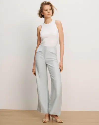 Veronica Beard Cassidee Wide-leg Pant In Gray