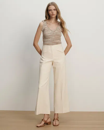 Veronica Beard Cassidee Wide-leg Pant In Sand