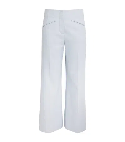 Veronica Beard Cassidee Wide-leg Trousers In Blue