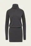 Veronica Beard Cassidy Merino Wool And Cashmere-blend Turtleneck Mini Dress