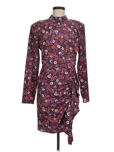 Pre-owned Veronica Beard Casual Dress In Burgundy