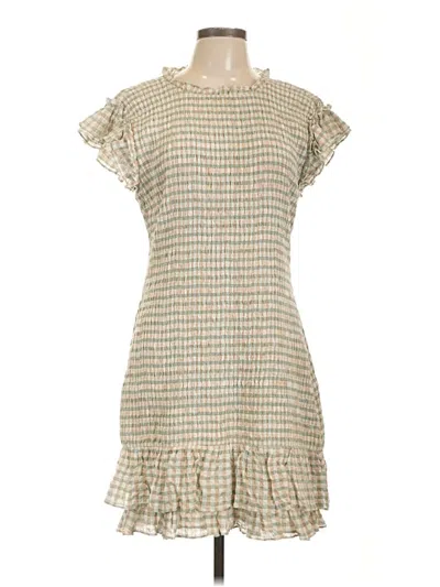 Pre-owned Veronica Beard Casual Dress In Tan
