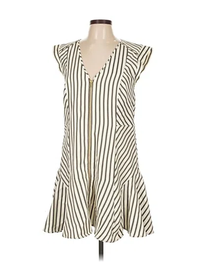 Pre-owned Veronica Beard Casual Dress In White