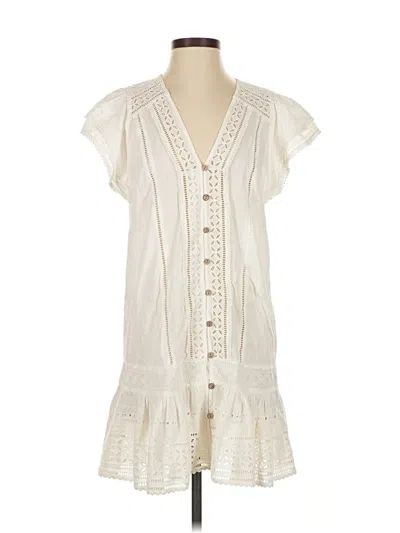 Pre-owned Veronica Beard Casual Dress In White