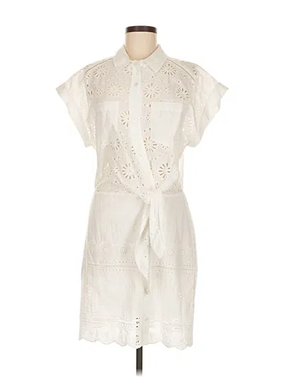 Pre-owned Veronica Beard Casual Dress In White