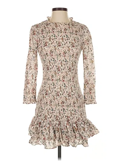 Pre-owned Veronica Beard Casual Dress In White