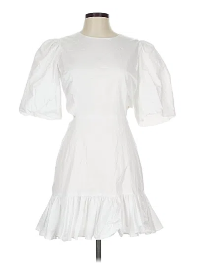 Pre-owned Veronica Beard Casual Dress In White