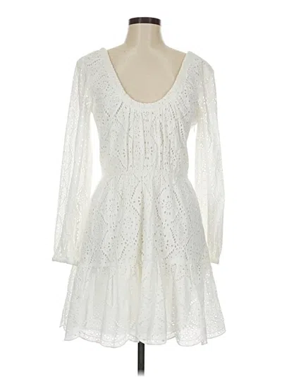 Pre-owned Veronica Beard Casual Dress In White