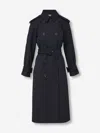 Veronica Beard Conneley Dickey Double-breasted Belted Trench Coat In Black