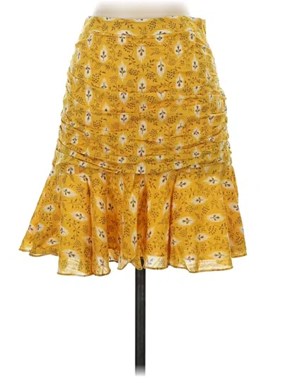 Pre-owned Veronica Beard Casual Skirt In Yellow