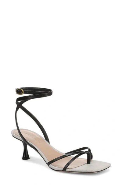 Veronica Beard Caterina Ankle Strap Sandal In Black