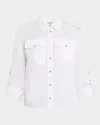 Veronica Beard Catriona Button-front Shirt In White
