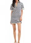 Veronica Beard Cayden Polo Dress In Navy/dove In Blue
