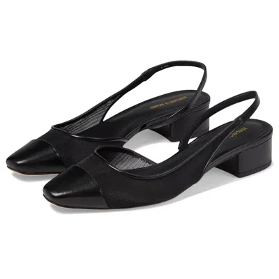 Veronica Beard Cecile D'orsay Women's Black Cap Toe Slingback Heel Htat1210