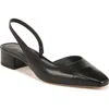 Veronica Beard Cecile Leather Slingback Ballerina Flats