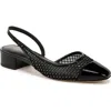 Veronica Beard Cecile Sling Womens Mesh Block Heel Slingbacks
