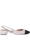 Veronica Beard Cecile Tweed Slingback Pumps In Multi