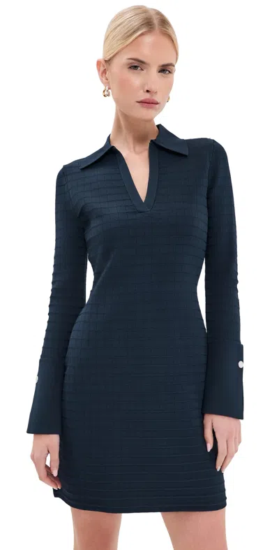 Veronica Beard Celena Knit Dress Heritage Navy