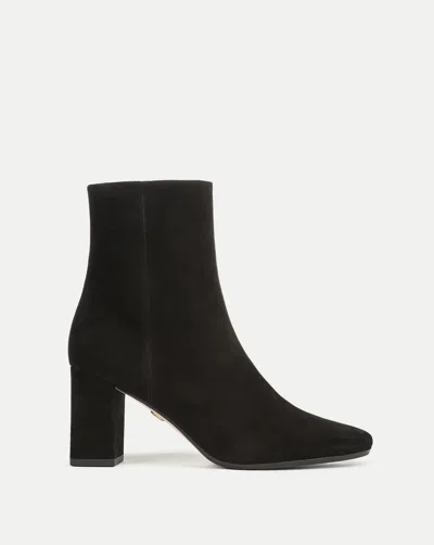Veronica Beard Cera Suede Ankle Boot In Black