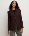 Veronica Beard Chalmers Cashmere Dickey In Purple
