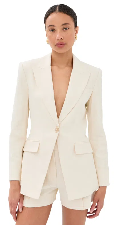 Veronica Beard Chandler Dickey Jacket Ecru In Neutral