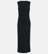 Veronica Beard Christa Halterneck Midi Dress In Black